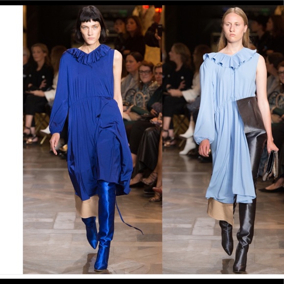 Vetements asymmetrical ruffled stretch satin - Picture 2 of 5